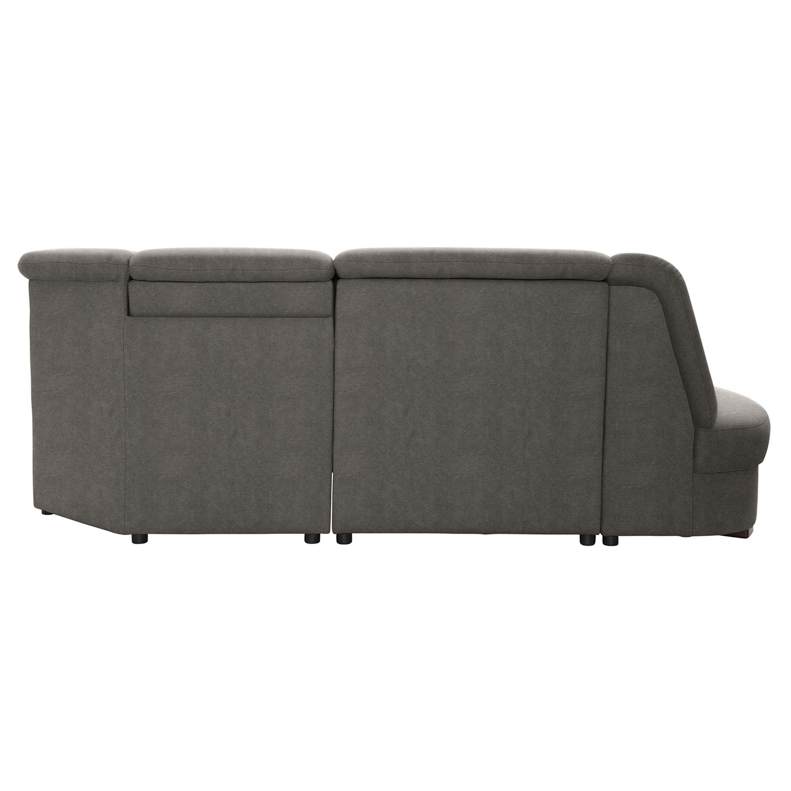 polsterpower Ecksofa - Belle grey - Basismodell - Ottomane links