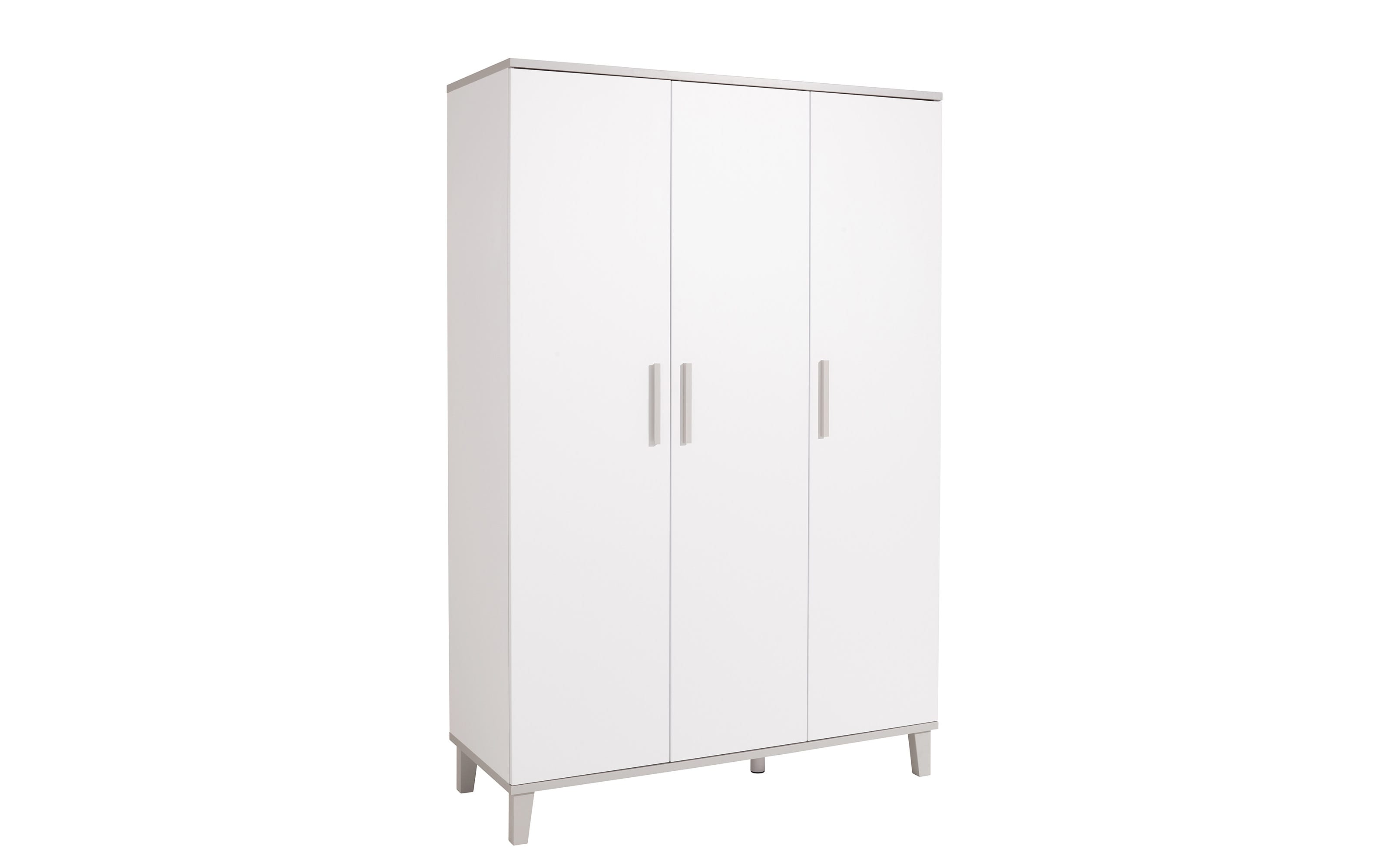 Babyzimmer Nils, kreideweiß, 3-türiger Kleiderschrank