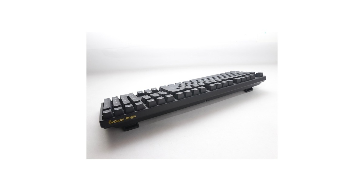 DuckyOrigin Phantom Black, toetsenbord  (Zwart, US lay-out, Cherry MX Red, hot swap, PBT Double-Shot Keycaps)
