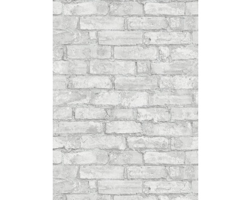 Vliesbehang 6318-10 Imitaties 2 steenlook grijs