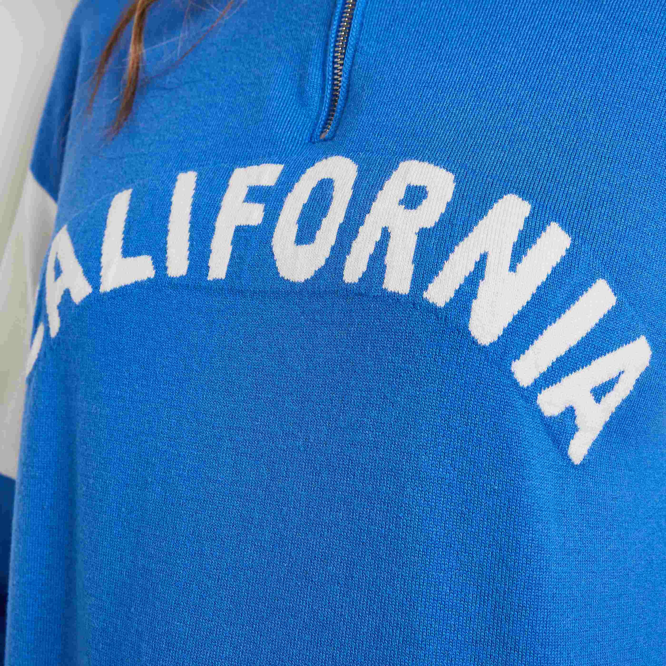 Pull col camionneur femme - BLEU