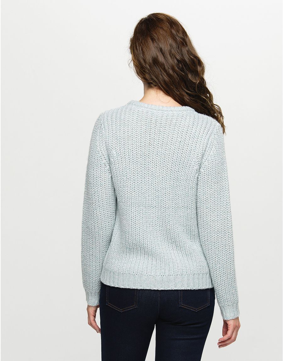 Pull bleu douillet