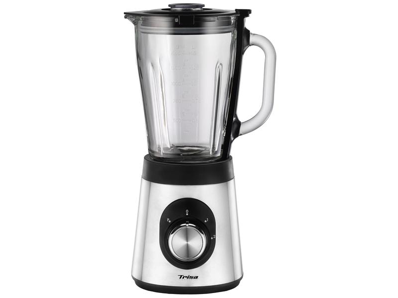 Trisa Standmixer Royal Crush Silber/Schwarz Leistungsstarker Blender