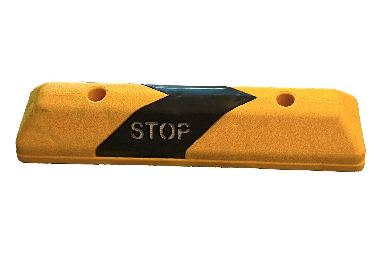 UVV PARKSTOP - Wielstopper, voertuigstopper, parkeermarkering + STOP, reflecterend / 600 mm, geel