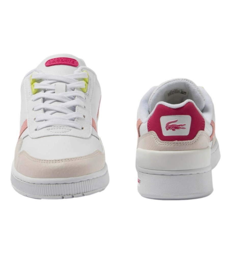 Tênis Lacoste T-Clip de couro branco