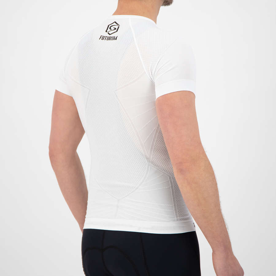 FUTURUM Xtra Cool Recycled Ondershirt Korte Mouwen Wit 2-Pack
