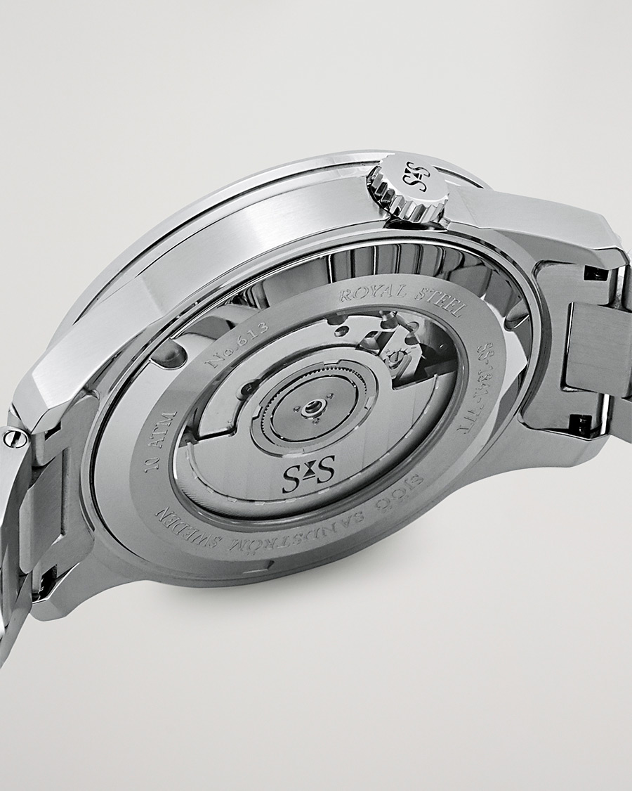 Sjöö Sandström Royal Steel Worldtimer 41mm Blue with Steel