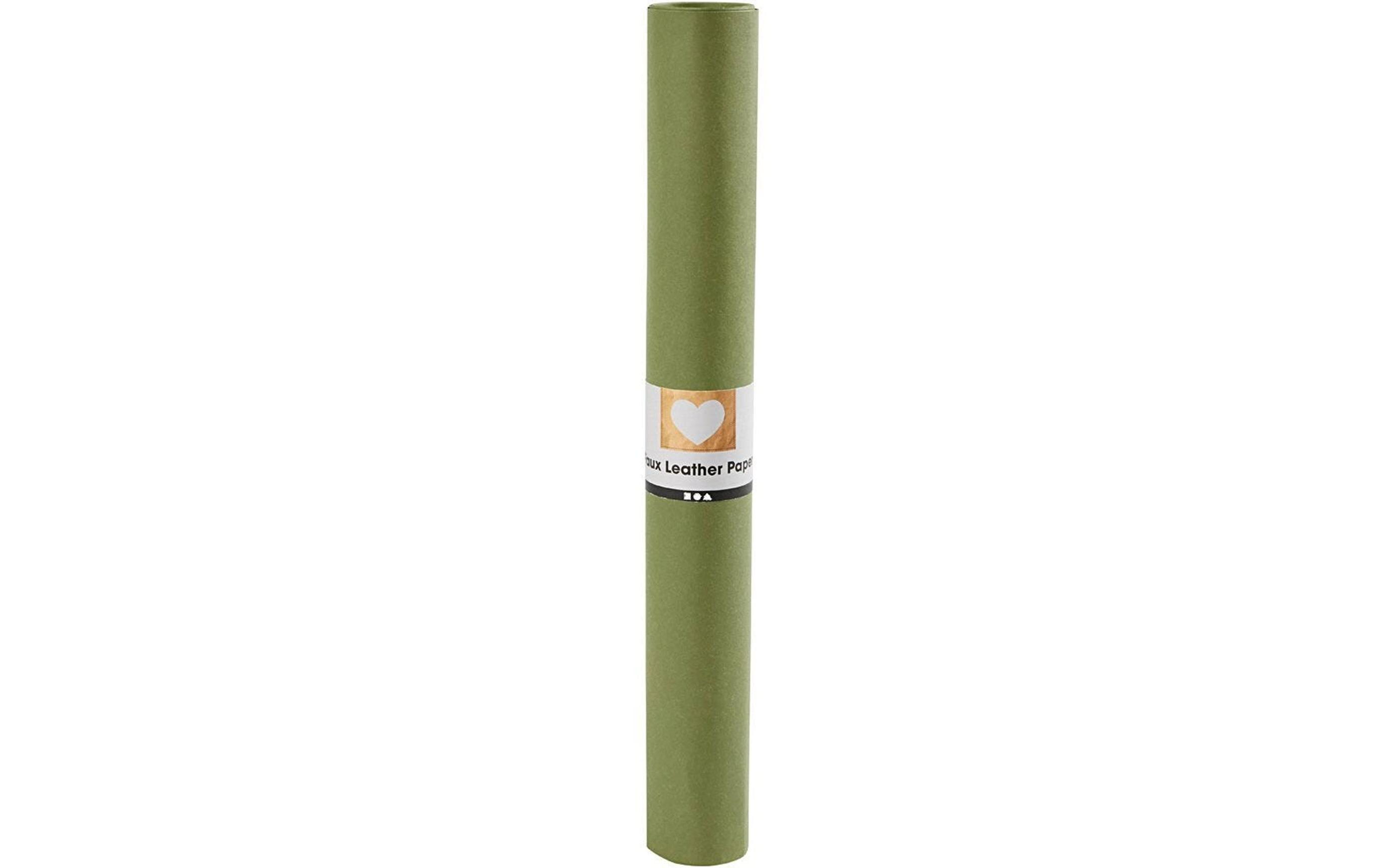 Lederpapier Rolle, 350 g, 1 Stück, GrünRobustes Kunstlederpapier
