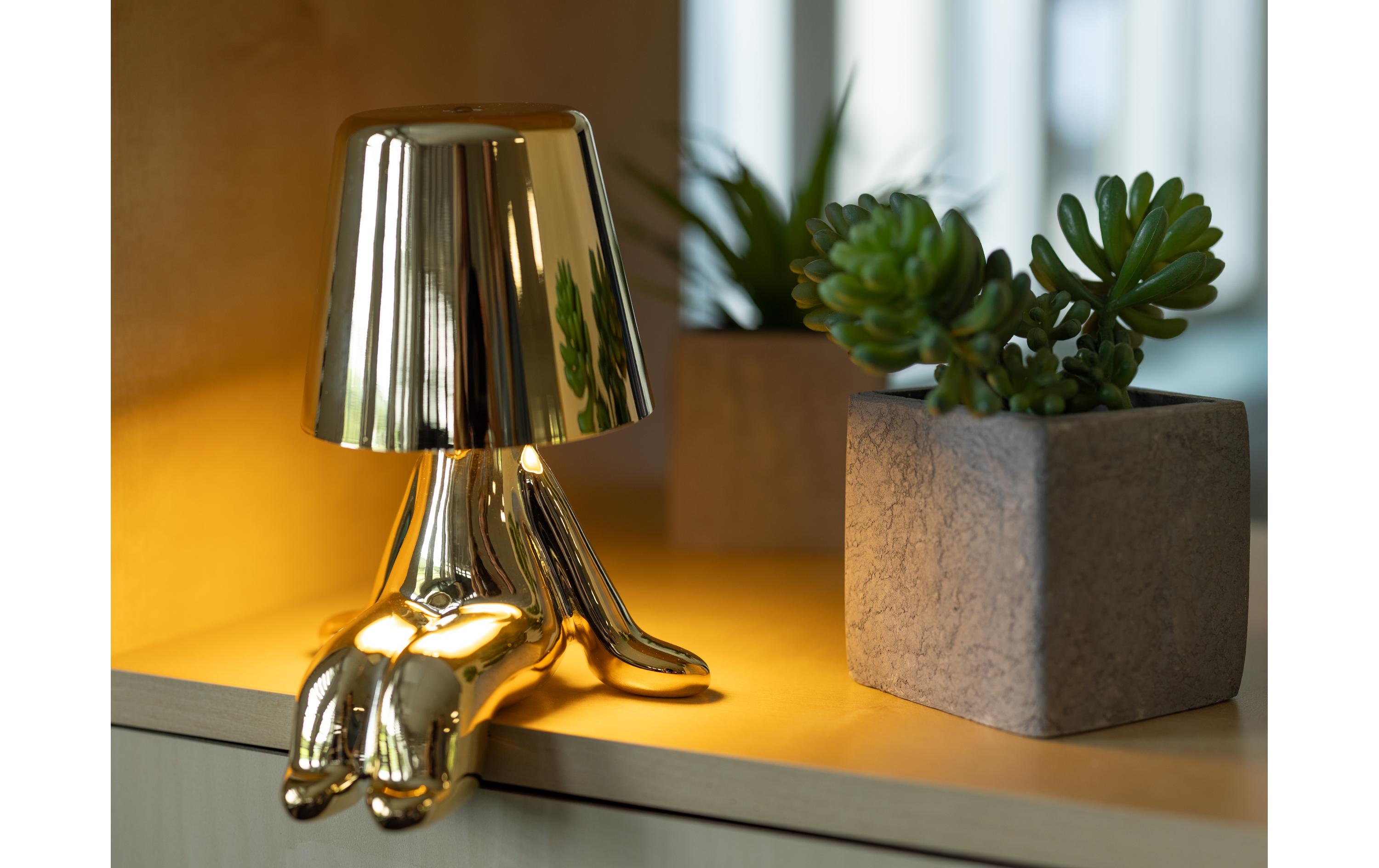LED Stimmungslicht DREAMER GoldPortable Akku-Tischleuchte