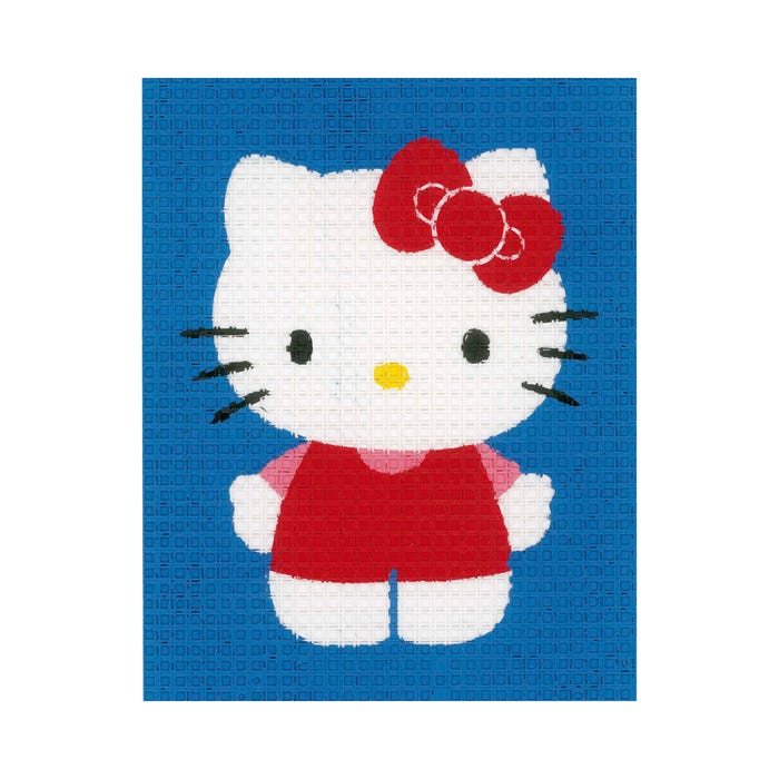 Vervaco-Kids borduurpakket Hello Kitty 12,5x16cm