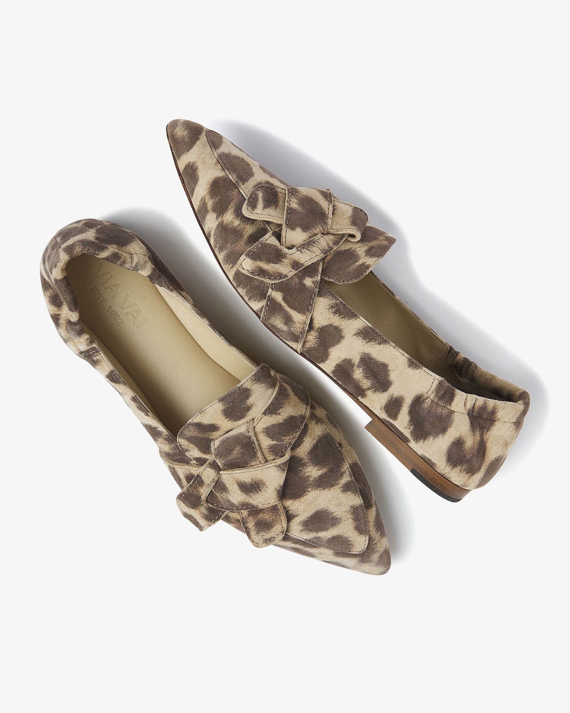 VIA VAI luipaardprint dames loafers Lola Rayne