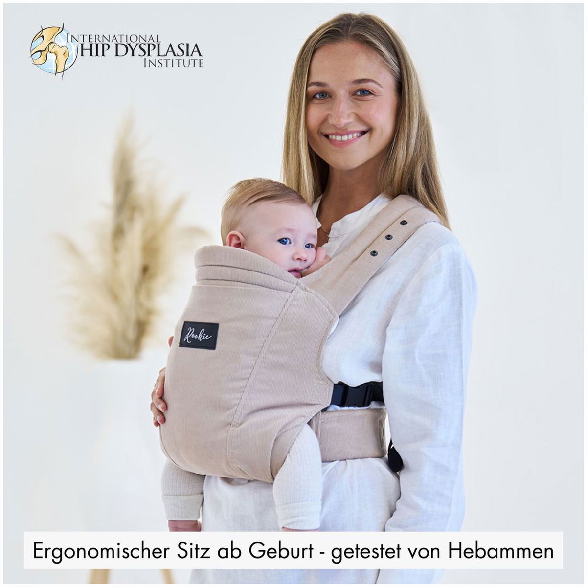 RookieRookie   Premium Elite Cord Babytrage stone
