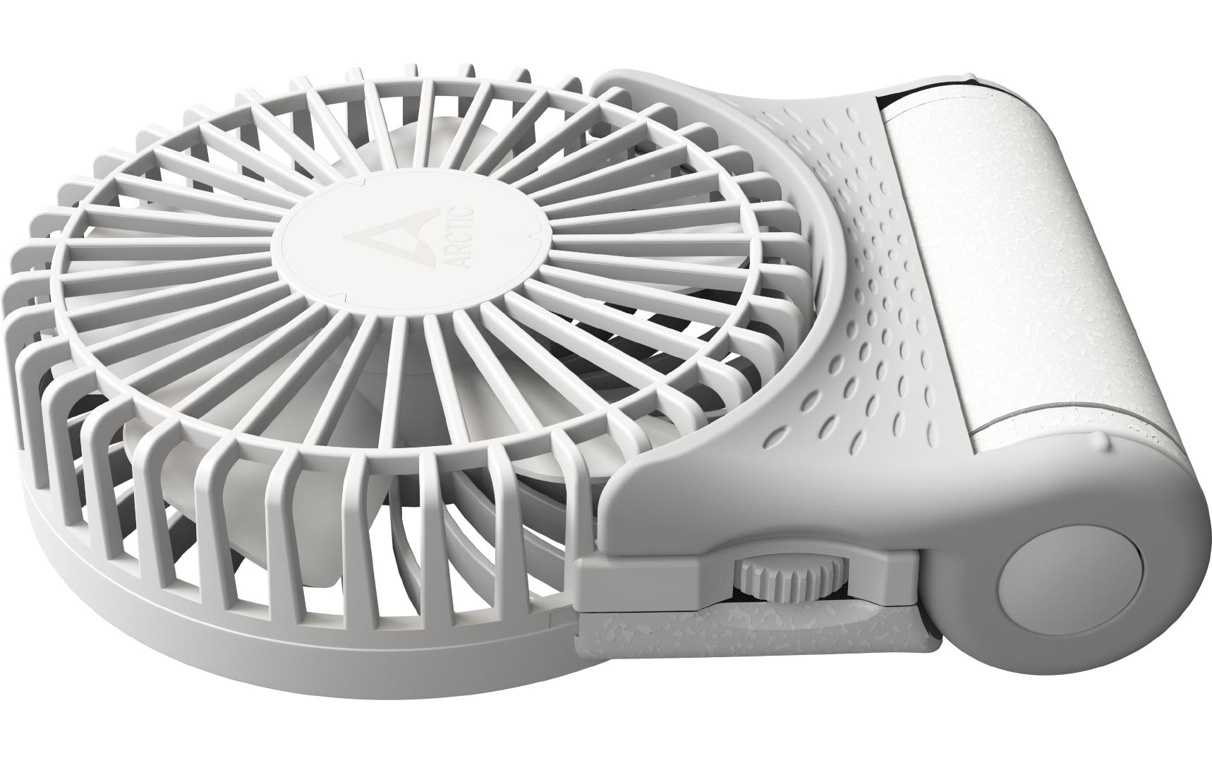 USB-Ventilator Summair2Go WeissWiederaufladbarer Taschenventilator mit Standfuss