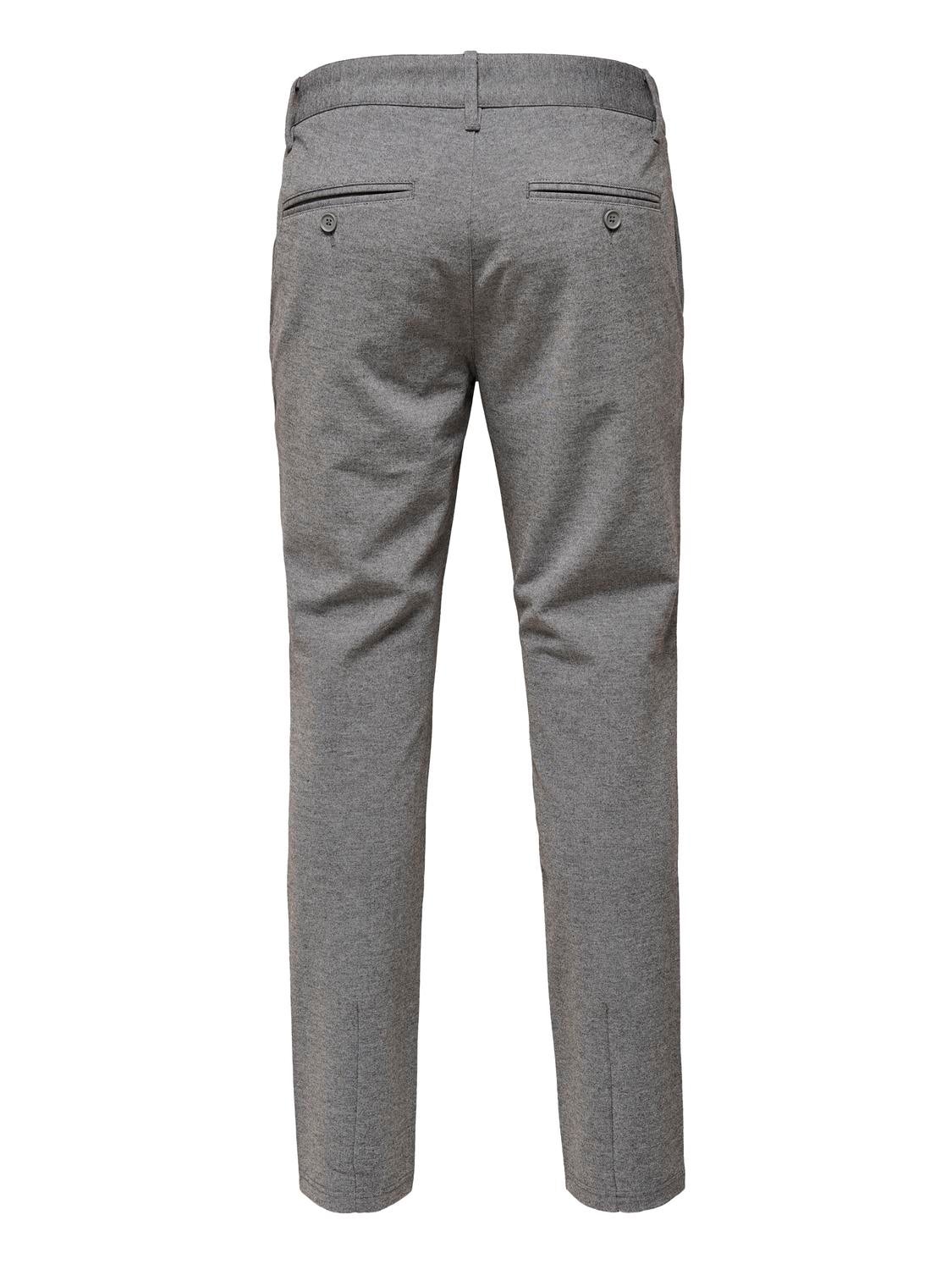 ONSMARK Slim Fit Chino Hose Medium Grey Melange