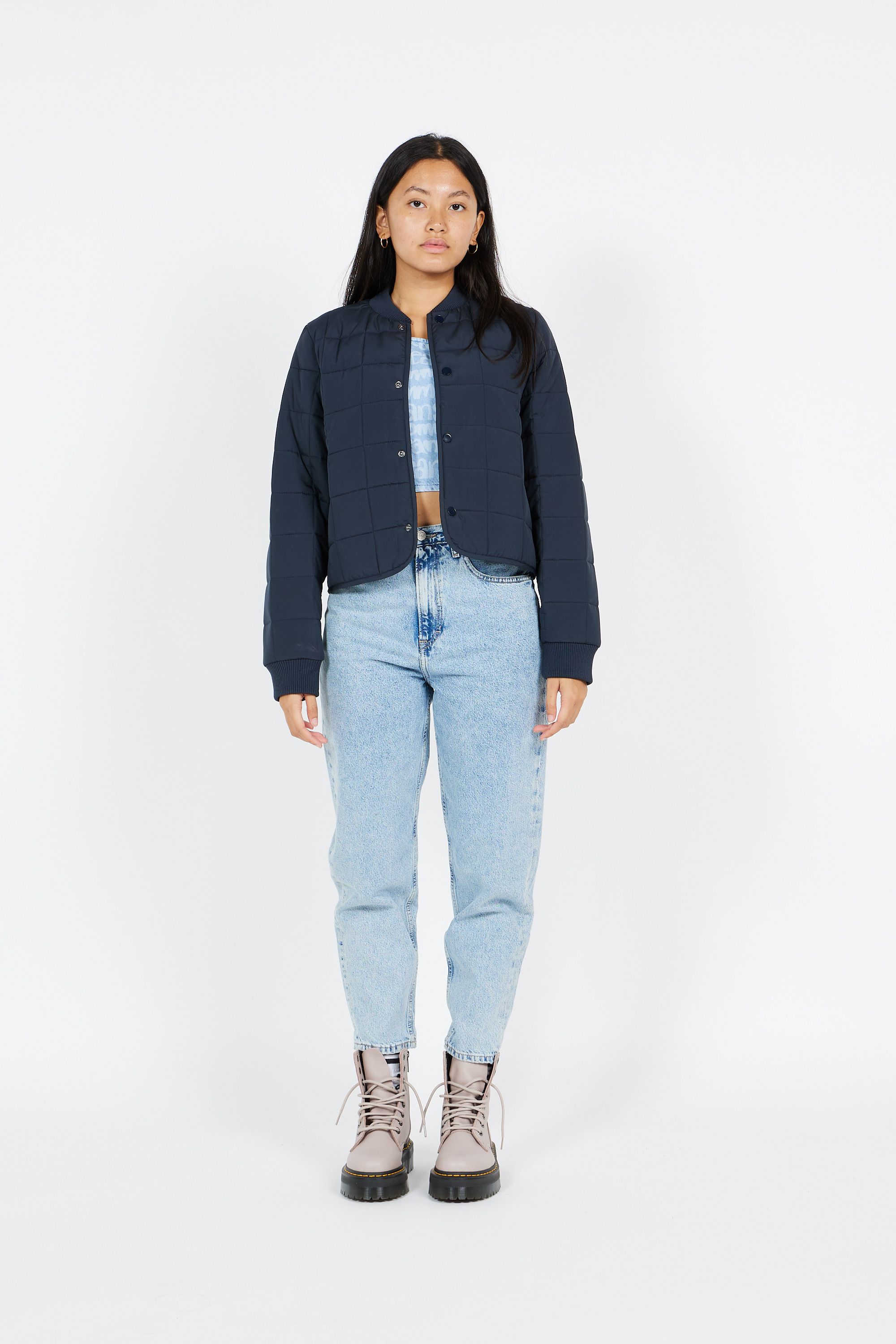 RAINS Veste BLOU 18230 LINER W BOM Bleu