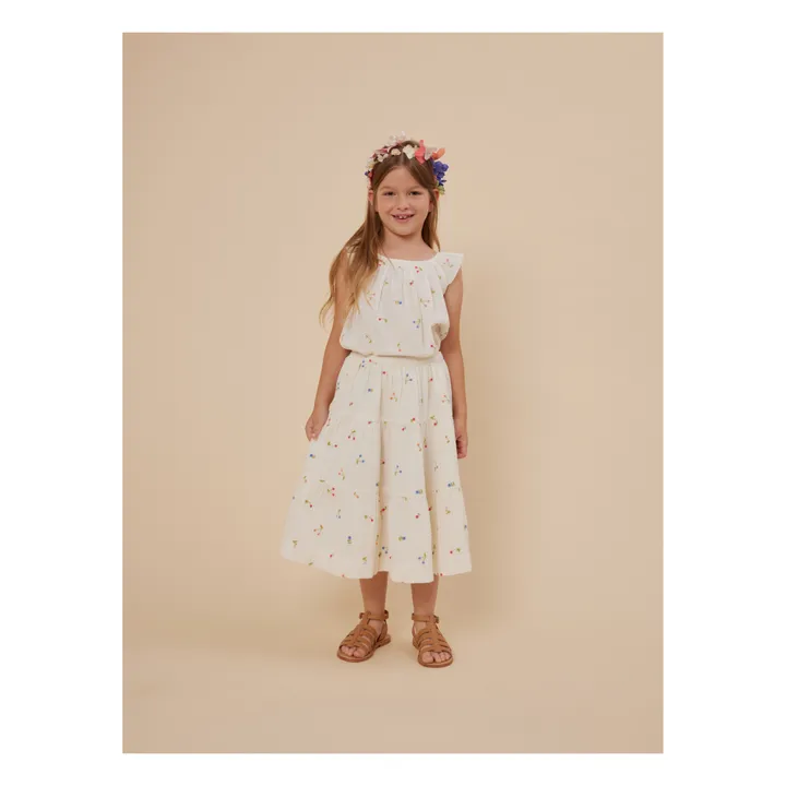 Bonpoint Robe Cerises Florentine | Blanc