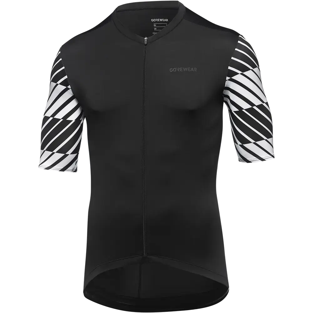 GORE Wear Swiftride Optical Fietsshirt Korte Mouwen Zwart/Wit Heren