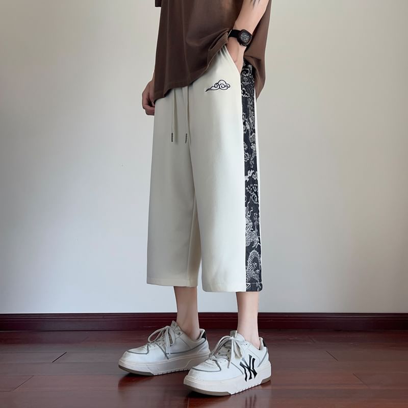 Posive - Shorts met patroon en gemiddelde taille
