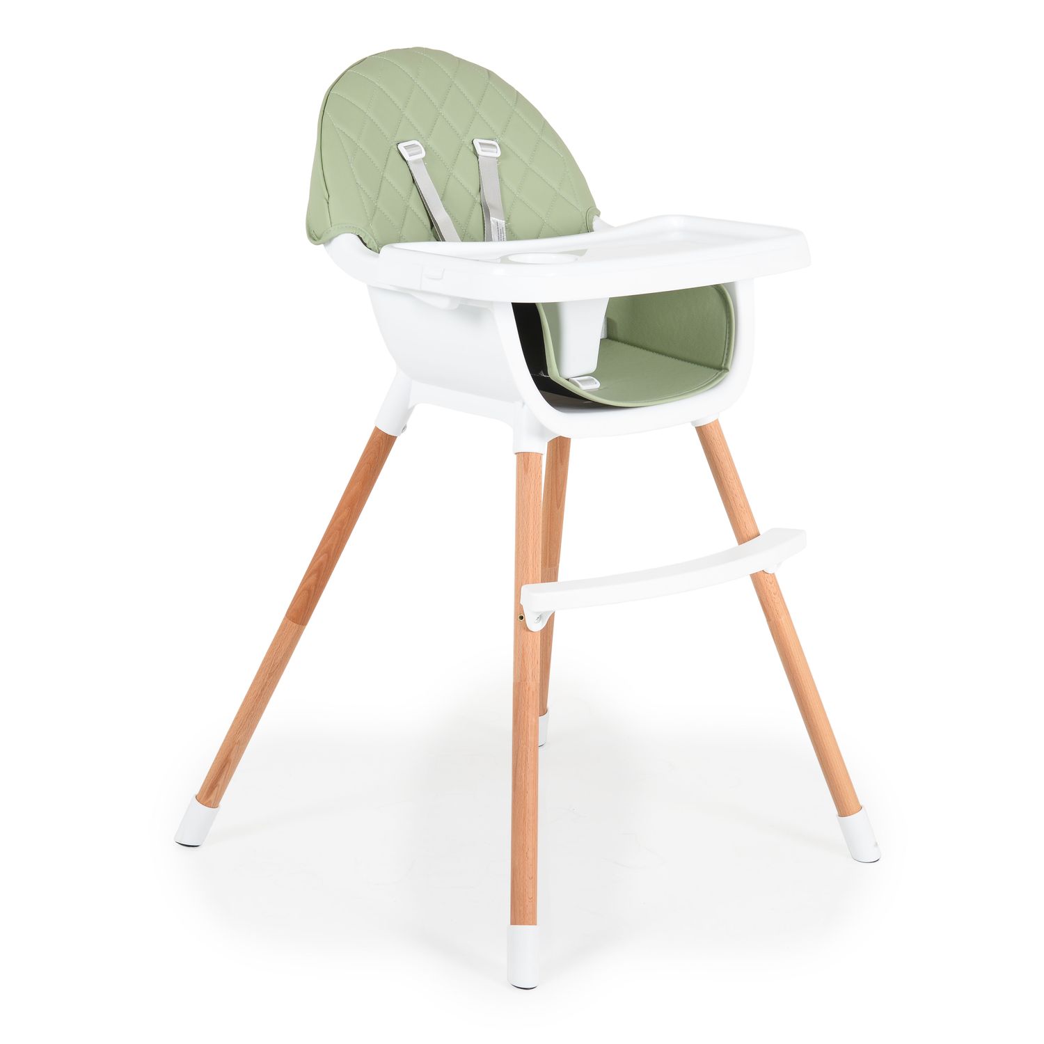 Cangaroo Kinderhochstuhl Gelato 2 in 1 Gurt, Kinderstuhl, Tisch verstellbar grün