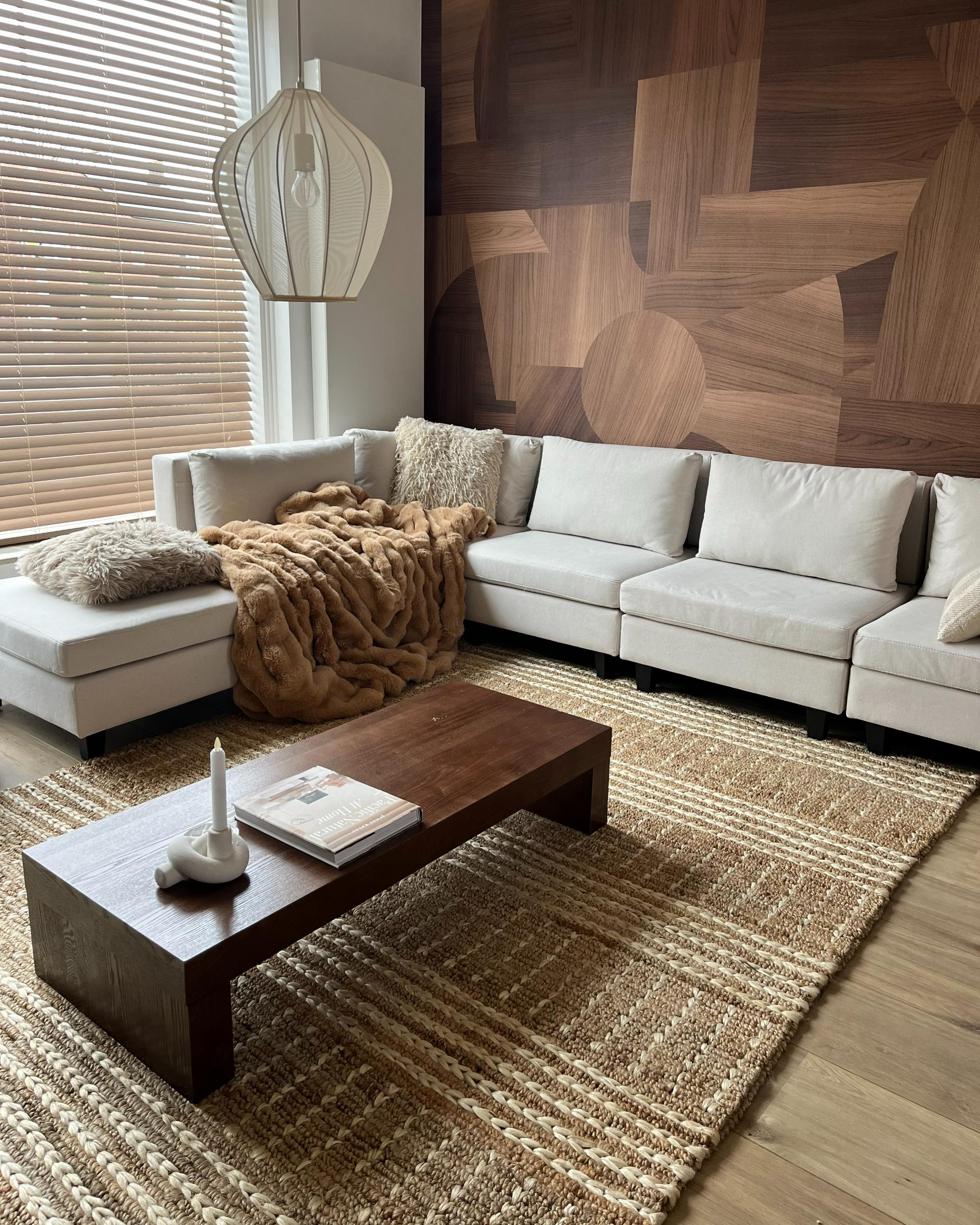 Plaid SALKA Nepbont 200 x 220 cm Bruin