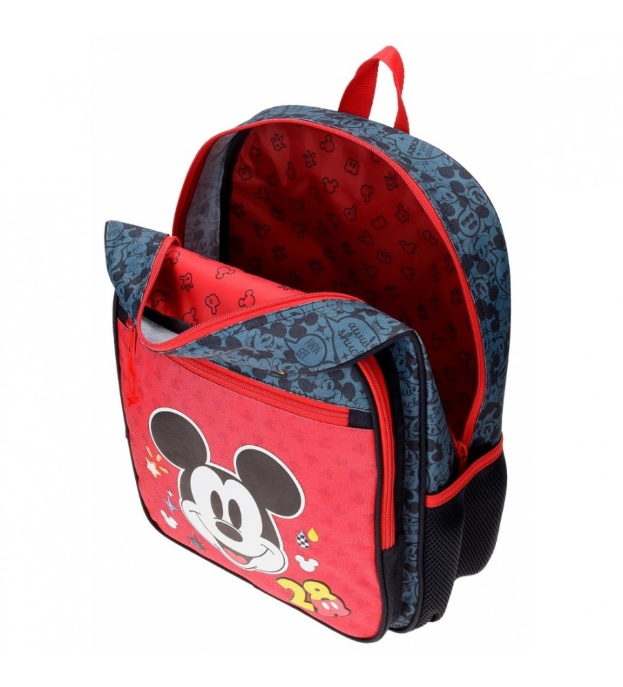 Joumma Bags Mochila Escolar Mickey Get Moving 38cm Adaptable rojo, azul 30x38x12cm-