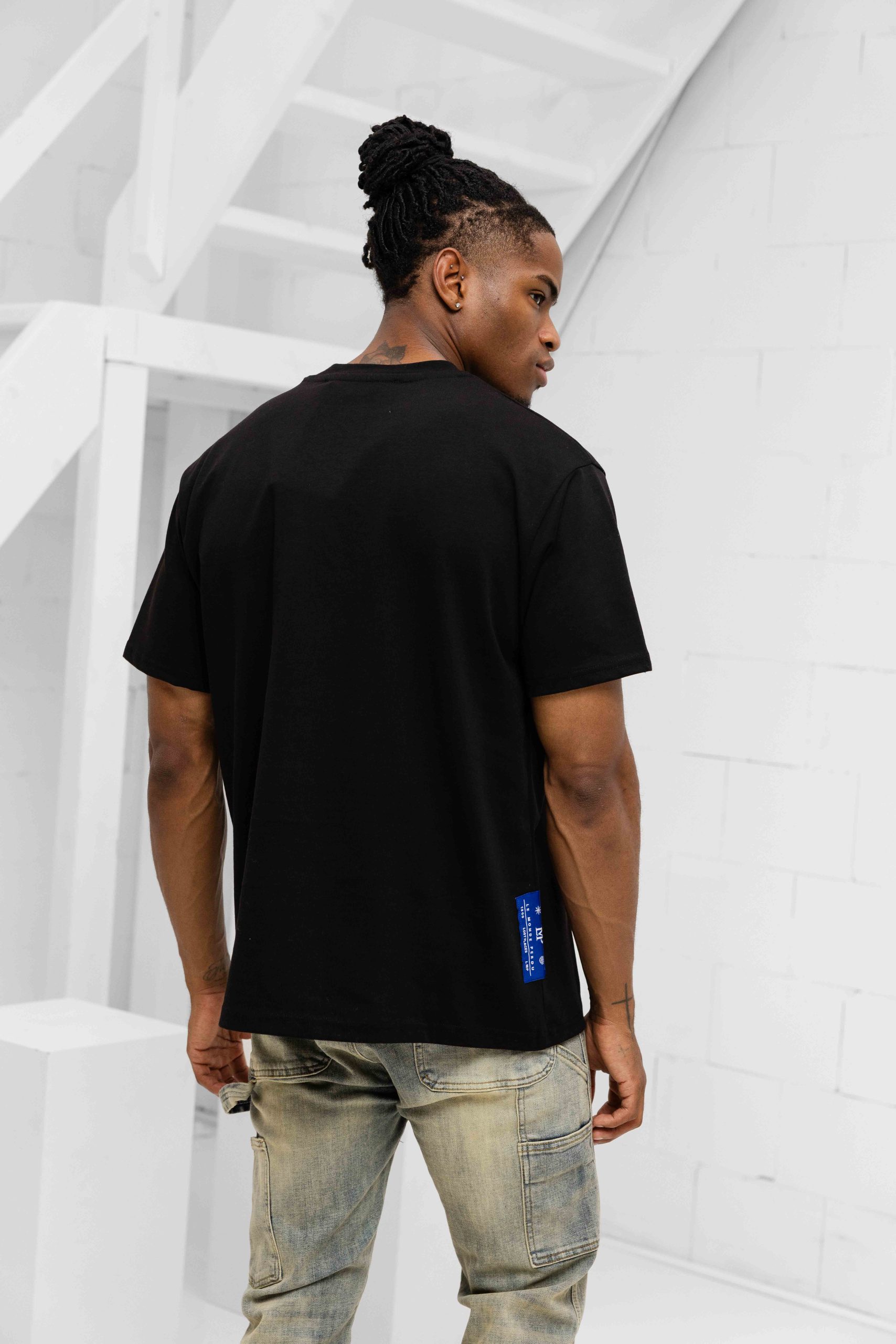 Le Monde Perdu Leaking Logo T-Shirt Heren Zwart