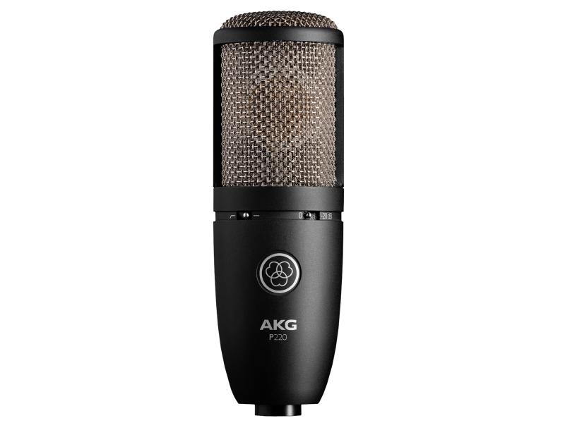 AKG Mikrofon P220 Grossmembran-Kondensatormikrofon für Studio und Bühne