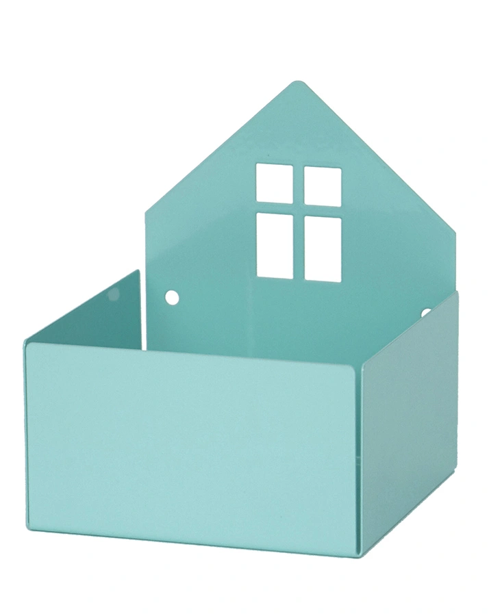 Wandregal HOUSE (11x13) in hellblau