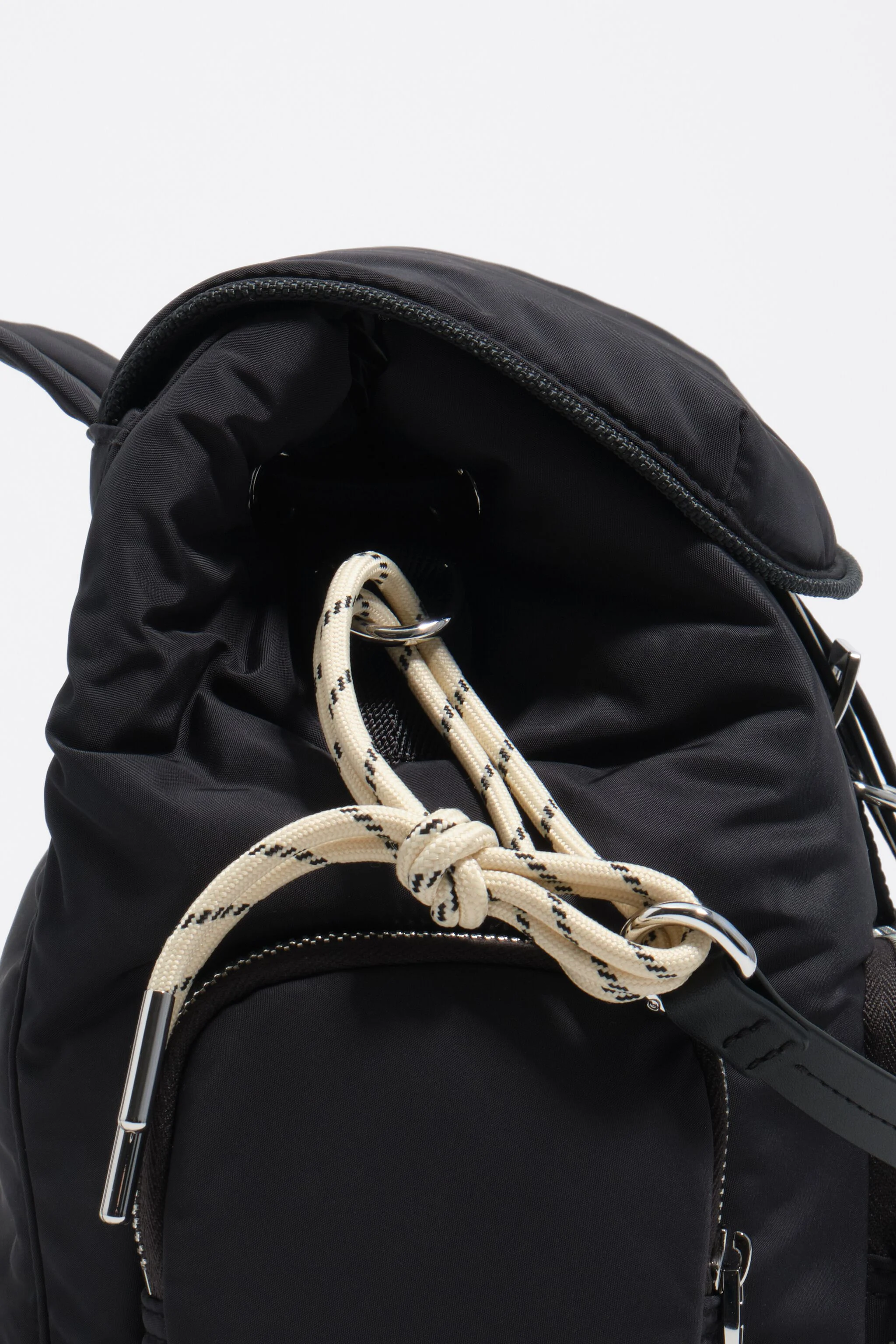 Mochila de bolso em nylon antracite escuro