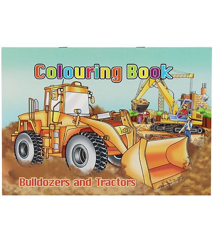 Malbuch - Bulldozer & Traktoren Malbuch - 16 Seiten