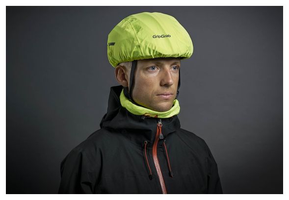 Protection de Pluie pour Casque GripGrab Hi-Vis Jaune Fluo