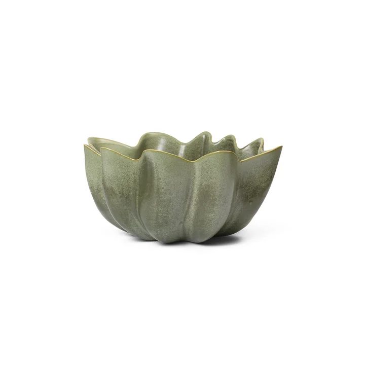Ferm Living - Nium Schale, Ø 22 cm, dark sage