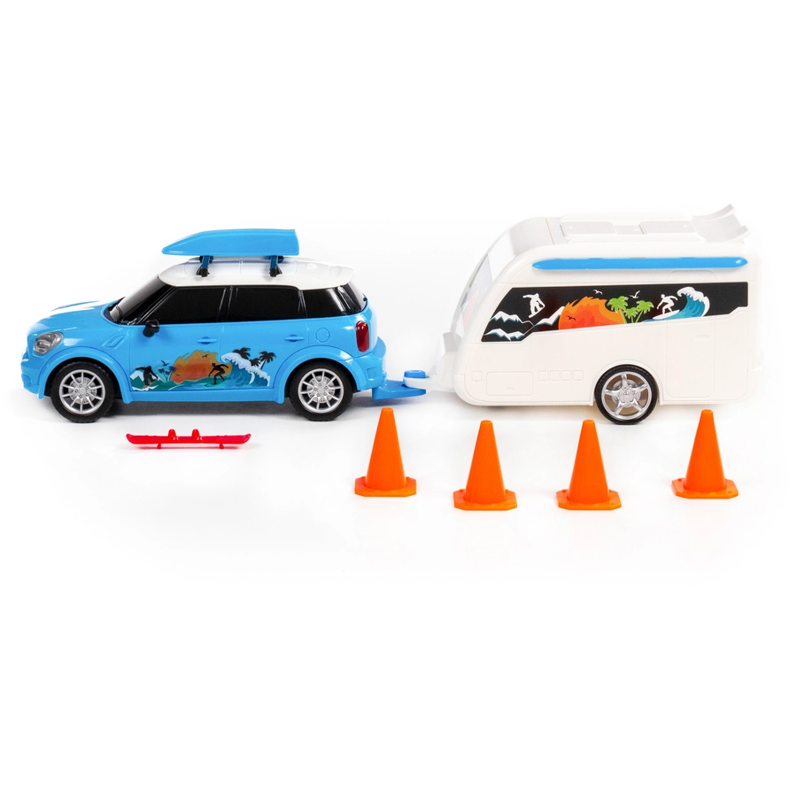 POLESIE® PKW Cruise mit Wohnwagen, Tray
