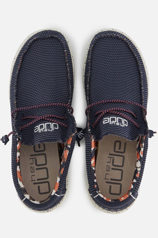HEYDUDE Wally SOX Instappers blauw Canvas