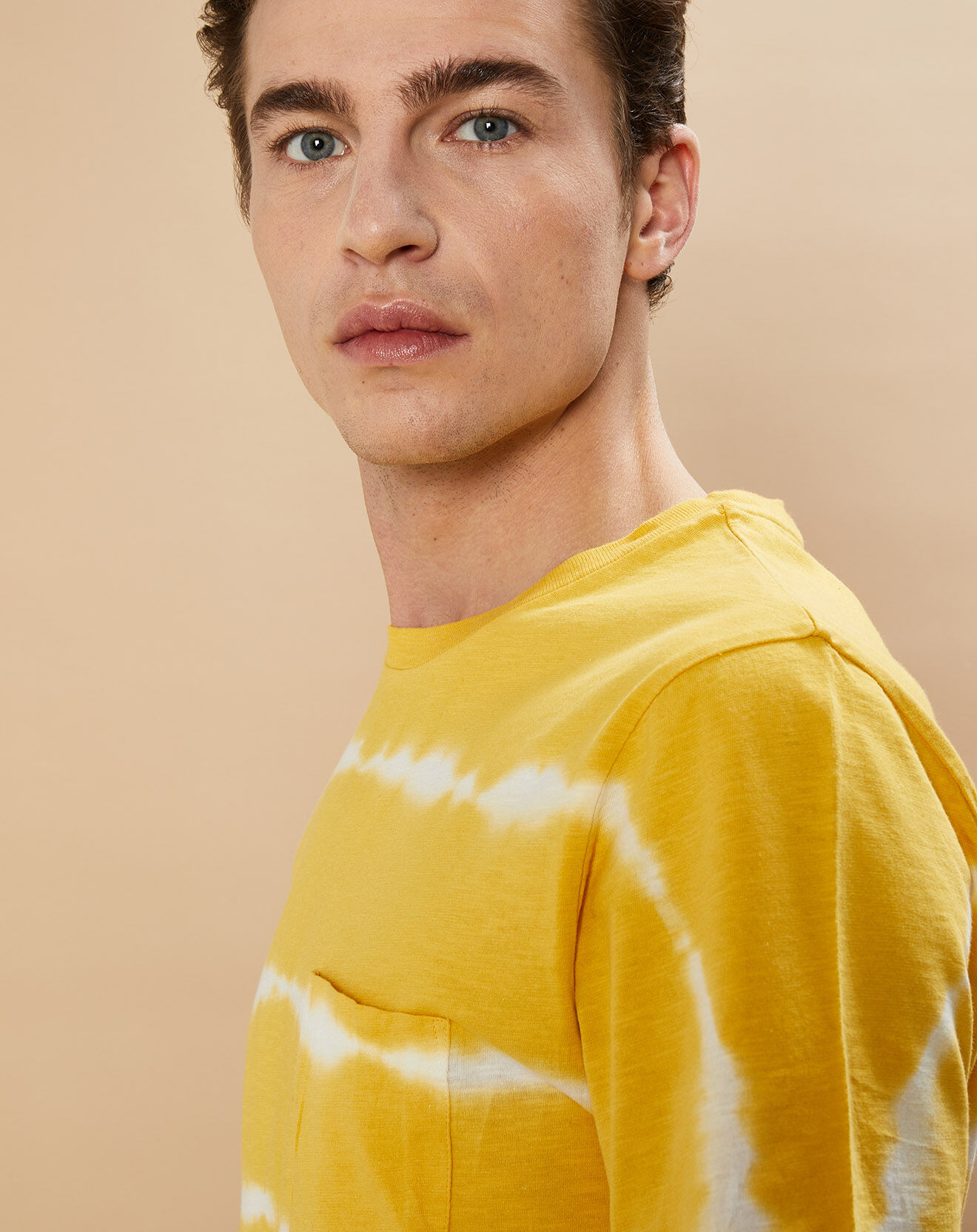 Hartford T-Shirt Pocket Crew jaune