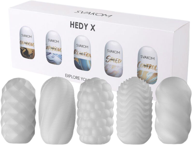 Svakom Hedy X Penis Sleeves - 5 stk Blå