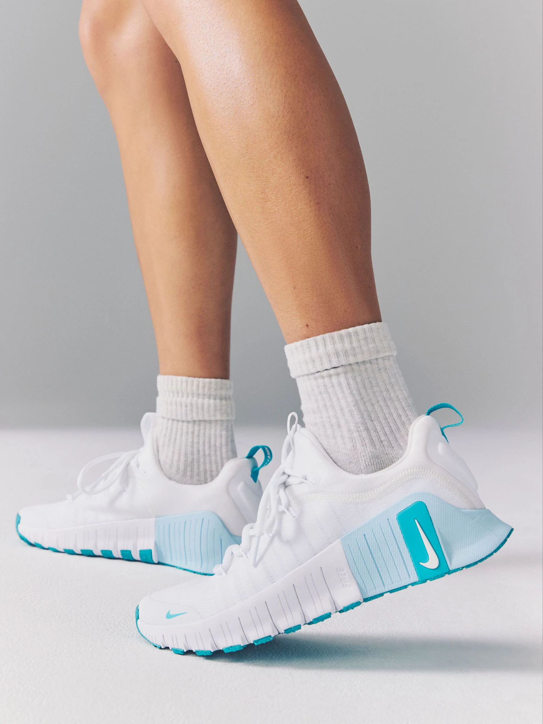 Wit blauwgroen - Nike Free Metcon 6 trainingsschoenen
