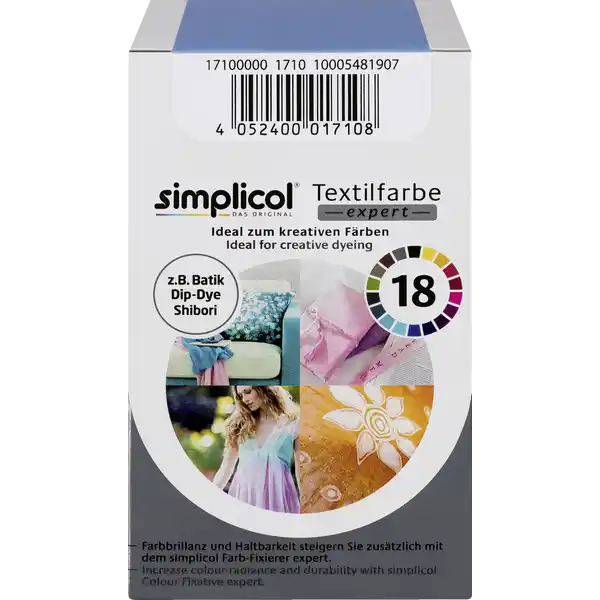 Textilfarbe expert Azur-Blau