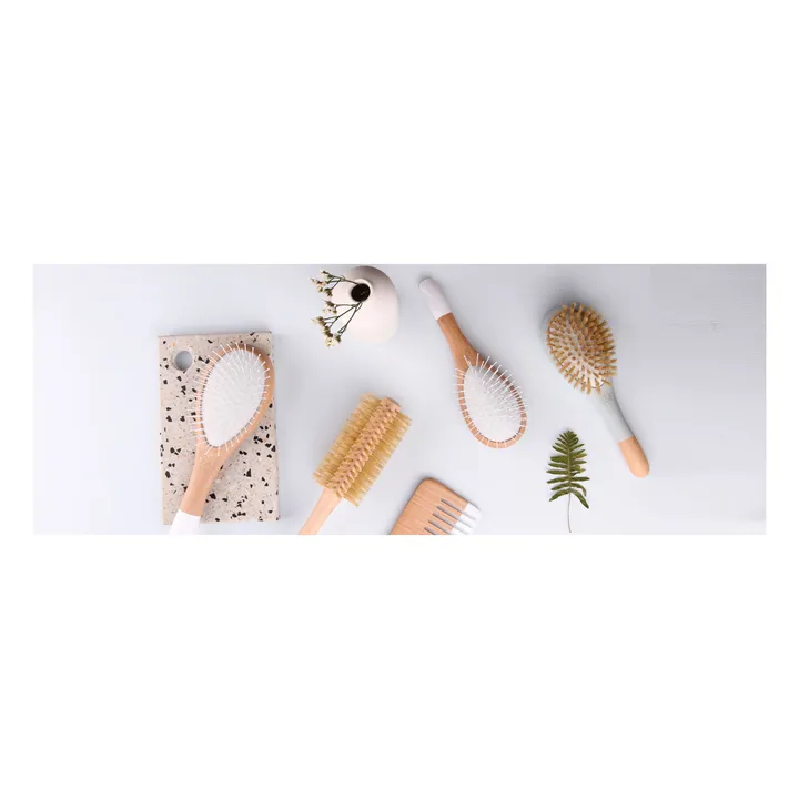 Bachca Brosse ronde en poils de sanglier