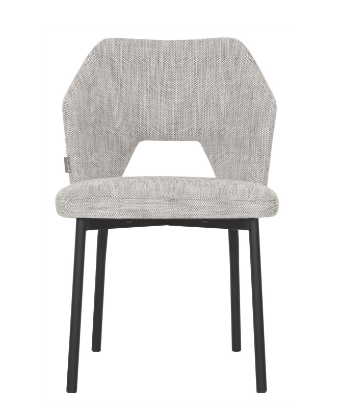 Eetkamerstoel Bo lichtgrijs polyester