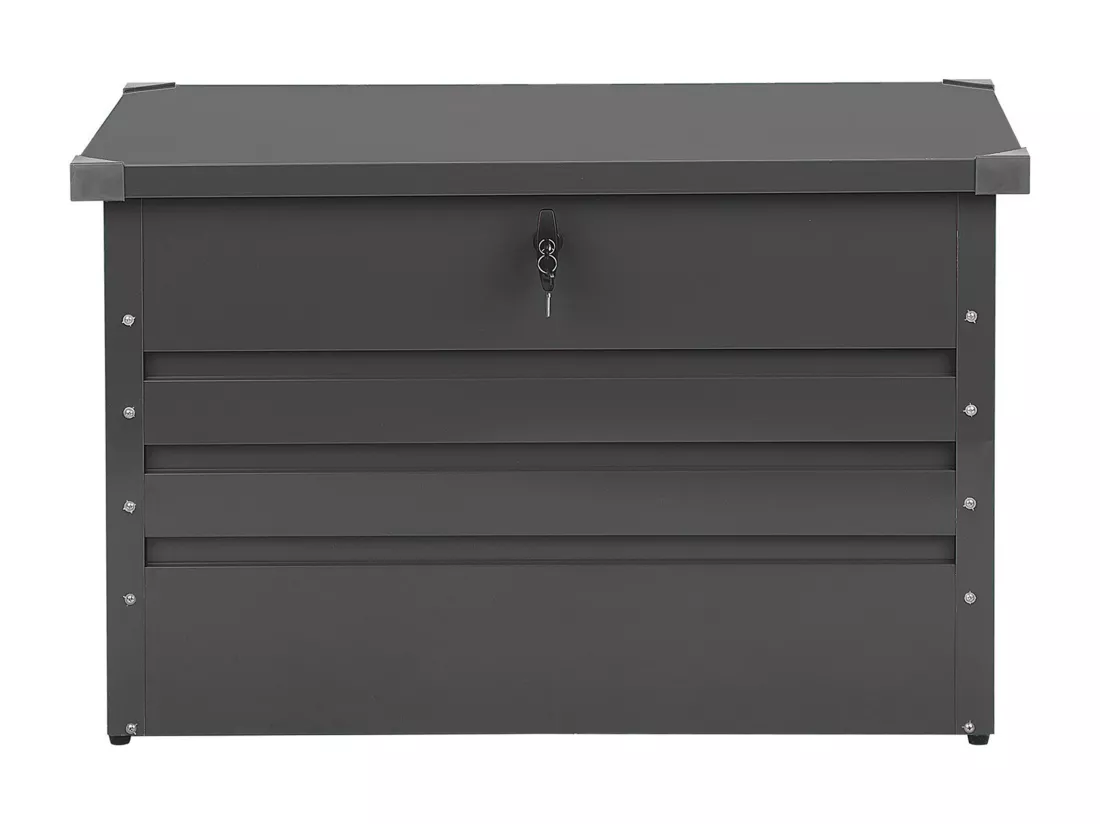 Coffre de rangement CEBROSA Métal 100 cm 62 cm Gris graphite