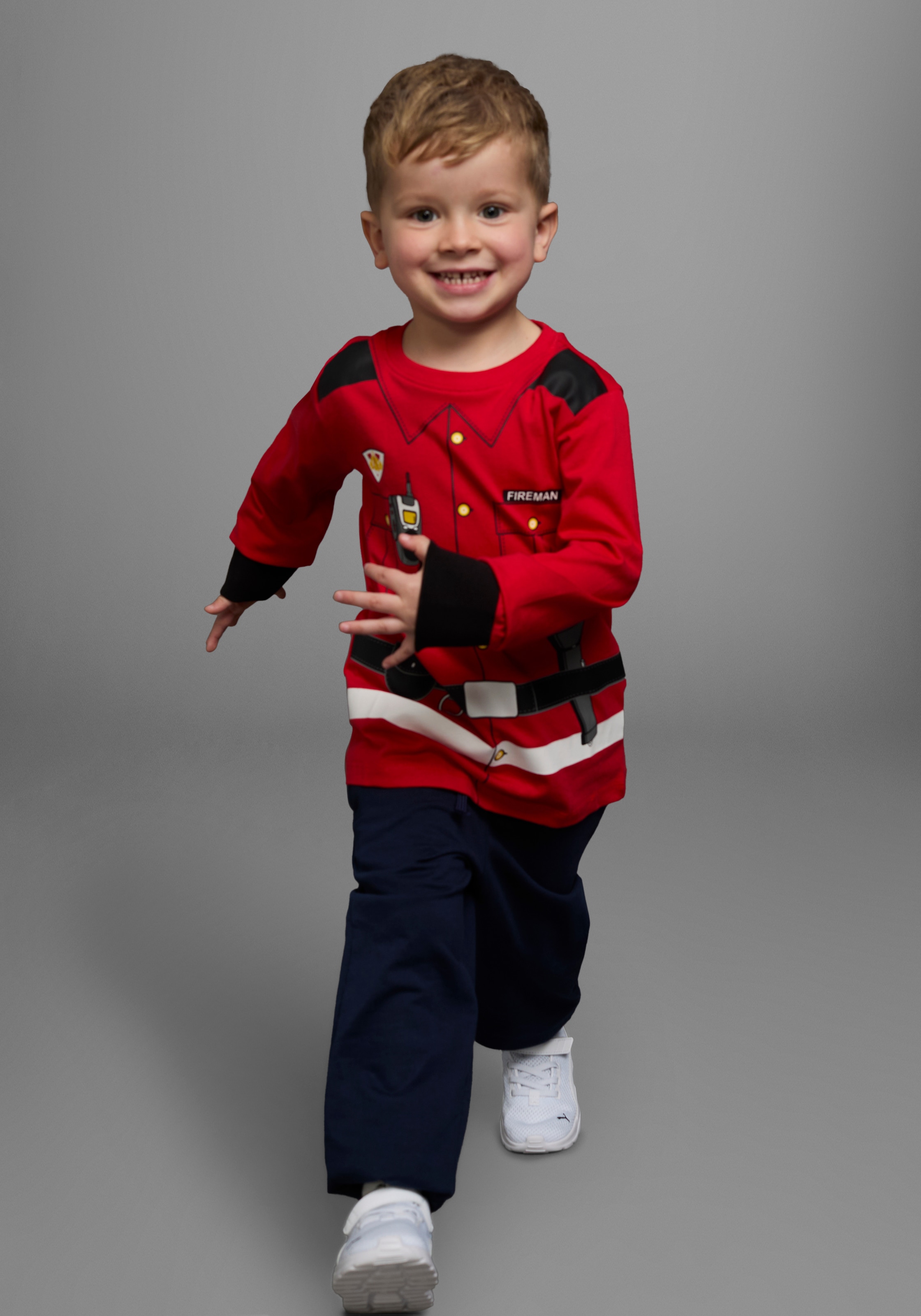 KIDSWORLD Langarmshirt »FEUERWEHR«, Langarm,  Basic-Passform,  bedruckt,  Rundhalsausschnitt