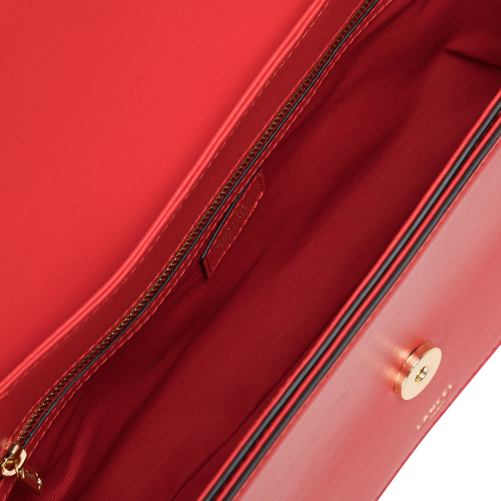ANGELE M - Sac bandoulière à rabat en cuir| Rouge