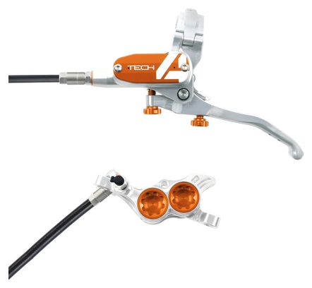 HOPE Frein Tech4 E4 Argent / Orange Durite Standard