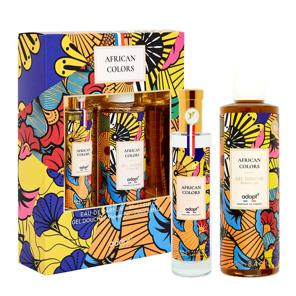 African Colors - Coffret eau de parfum 50ml + gel douche 250ml