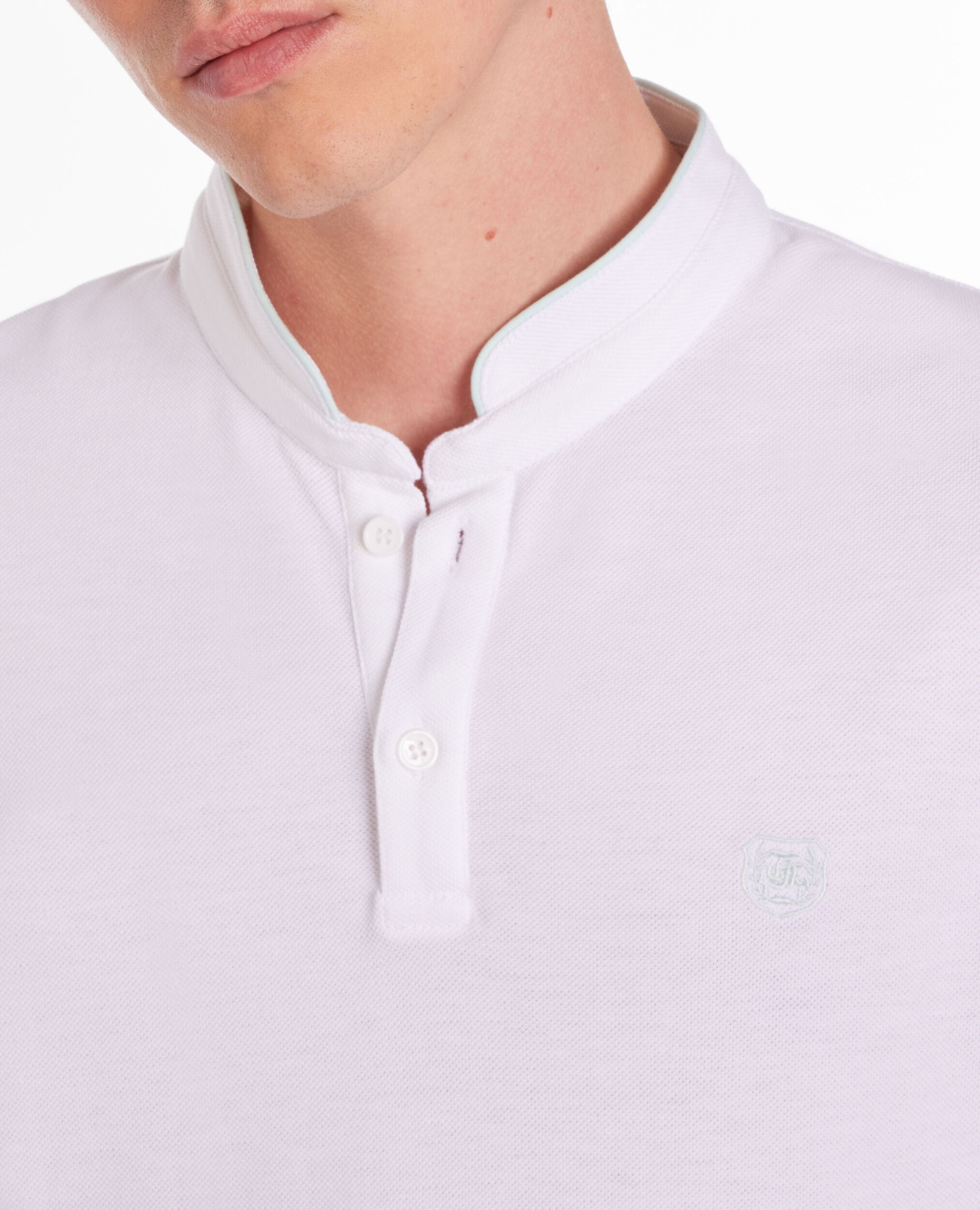 Polo blanc en coton