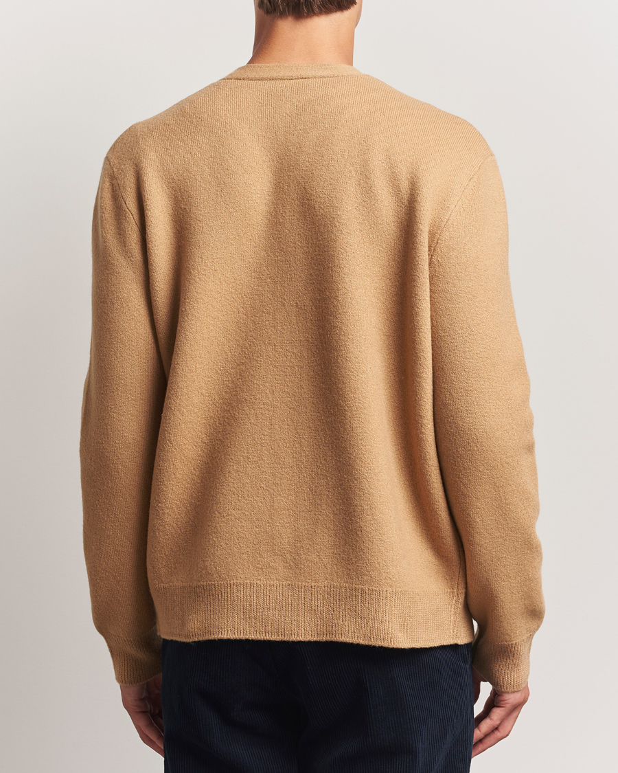 A.P.C. Kenny Wool Knitted Cardigan Camel
