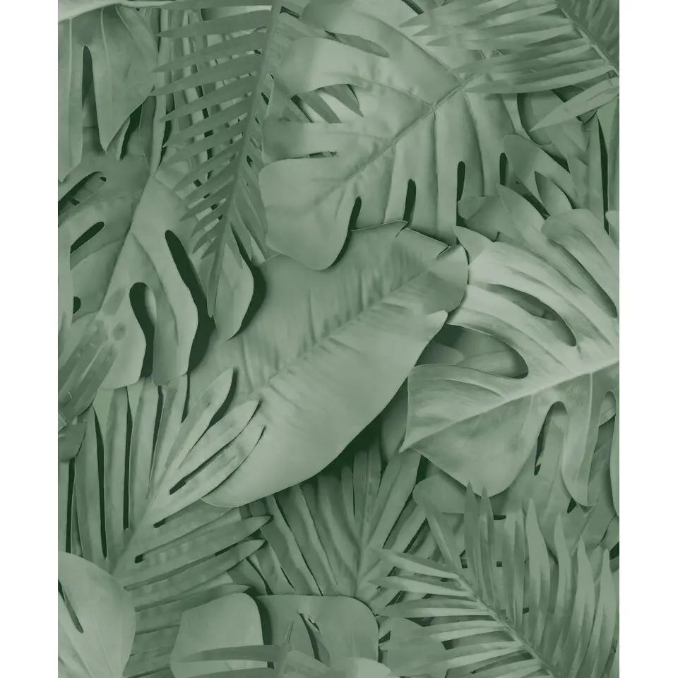 Dutch Wallcoverings Vliesbehang Artifice palmbladeren - groen - 10,05m x 53cm