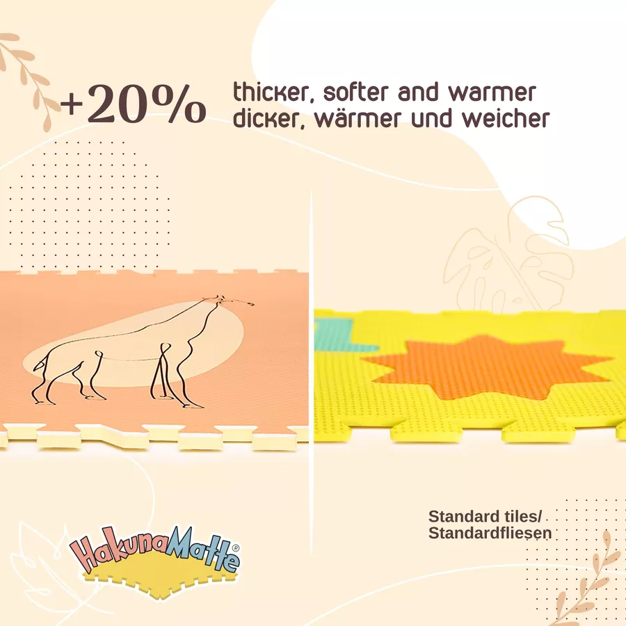 Hakuna Matte XXL Puzzlematte – Jungle Sunset 180x120 cm
