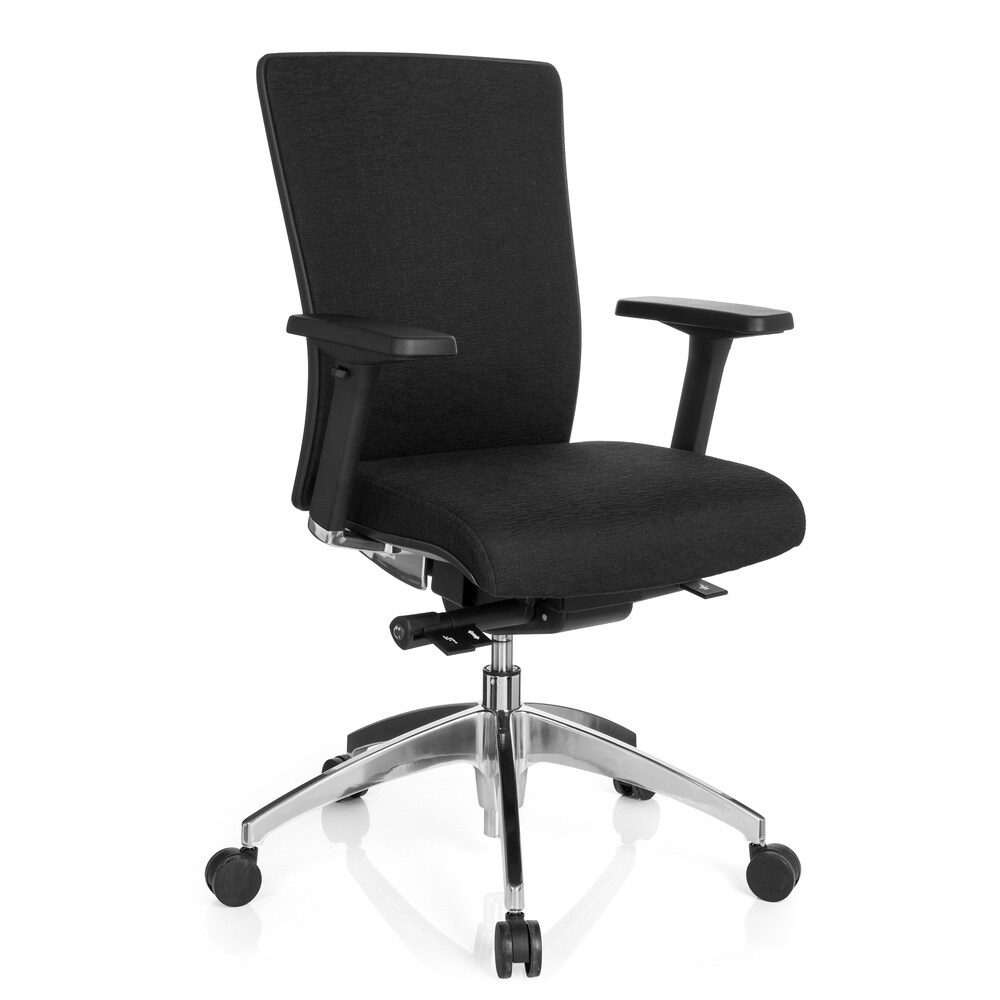 Profi Bürostuhl ASTRA BASE Stoff mit Armlehnen (höhenverstellbar) hjh OFFICE